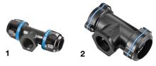 PPS1 TT - Té fileté femelle cylindrique aluminium pour tubes