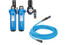 Ensemble de filtration pour pistolets de peinture avec rallonge antistatique