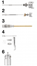 Pièces détachées pour pistolet de peinture CAR S02