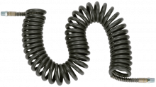 Tuyau spiralé polyuréthane/PVC : équipé de raccords mâles fixes spécial ambiance SOUDURE