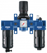ALTO 3 - Filtre régulateur lubrificateur 3 blocs avec manomètre et fixation