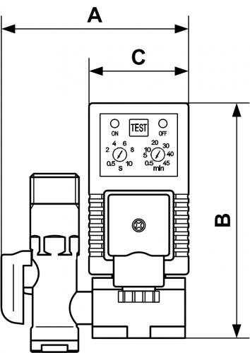 Electrovanne purge de condensat temporisée G1/2-G1/4 - 220V